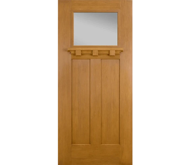 Hartford Craftsman Light Fiberglass Entry Door